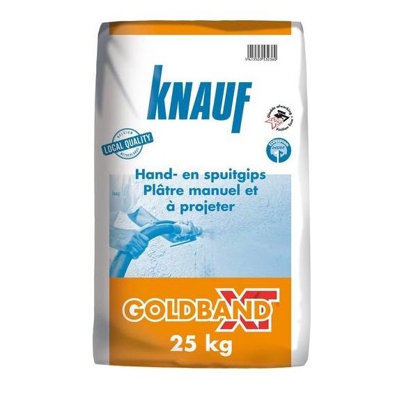 Achetez Enduit au plâtre Knauf Goldband XT 25 kg