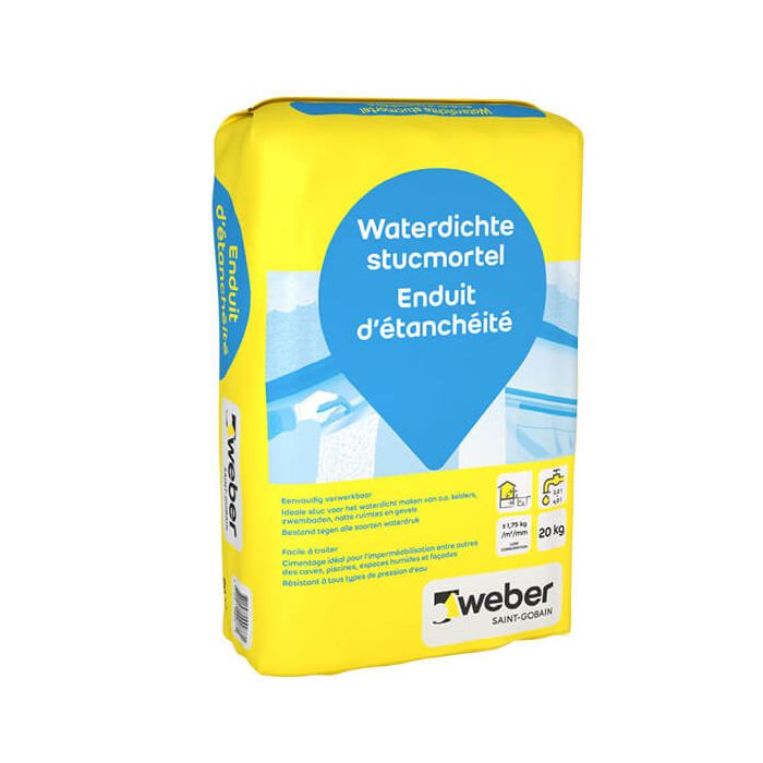 Weber Waterdichte Stucmortel | 20kg