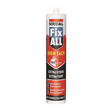 Soudal Fix All High Tack sterke kit grijs 290ml 100270