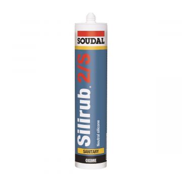 Soudal Silirub 2S siliconenkit wit 310ml 101989