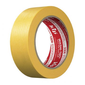 Ruban de peintre Premium Kip Washi-Tec 3308 Jaune| 50 m x 36 mm