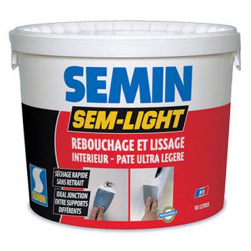 Enduit à séchage rapide Semin Sem-Light 10 L