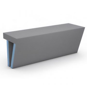 Wedi Sanoasa banquette inclinée 1,2 m x 380 mm x 454 mm