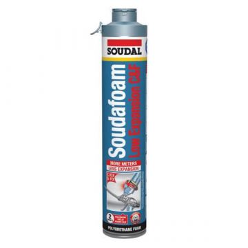 Soudal Soudafoam Low Expansion Click & Fix Mousse PU 750 ml