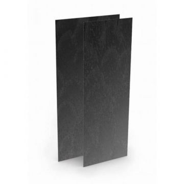 Wedi Top Wall revêtement prêt-à-poser pour murs | 2,5 m x 1,2 m x 6 mm | Carbon Noir